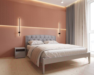 Двуспальная кровать БАМА Массив Ева