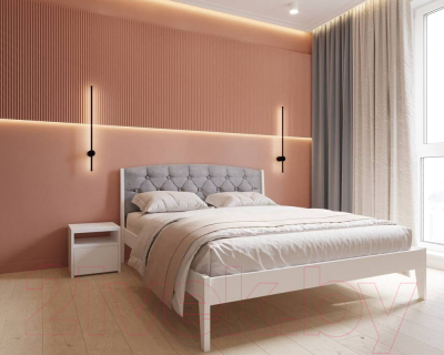 Двуспальная кровать БАМА Массив Ева