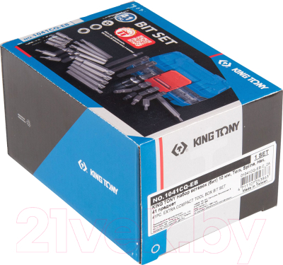 Набор бит King TONY 1041CQ-EB