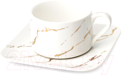 Чашка с блюдцем Atmosphere of Art Estetica AT-K3036 - фото