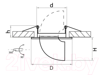 Точечный светильник Lightstar Braccio 011060