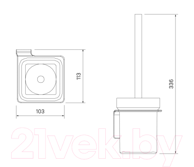 Ершик для унитаза IDDIS Slide SLISCG0i47