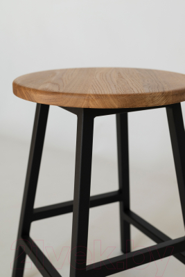 Набор табуретов Stal-Massiv SMH-245ND (2шт, дуб натуральный/черный)