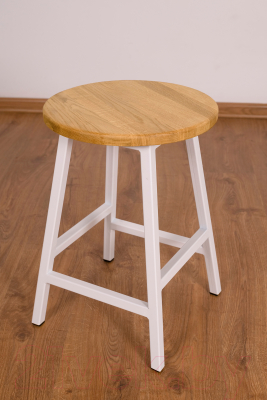 Набор табуретов Stal-Massiv SMH-245NW (2шт, дуб натуральный/белый)