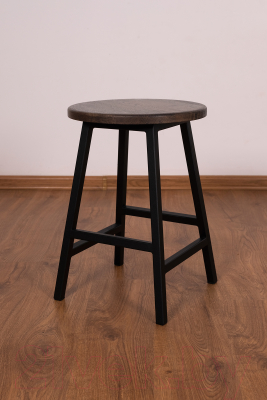 Набор табуретов Stal-Massiv SMH-245DD (2шт, дуб мореный/черный)