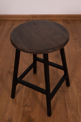 Набор табуретов Stal-Massiv SMH-245DD (2шт, дуб мореный/черный)