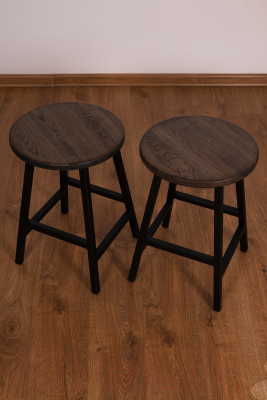 Набор табуретов Stal-Massiv SMH-245DD (2шт, дуб мореный/черный)