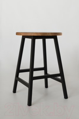Табурет Stal-Massiv SMH-45ND (дуб натуральный/черный)