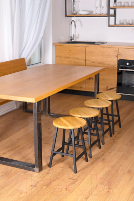 Табурет Stal-Massiv SMH-45ND (дуб натуральный/черный)