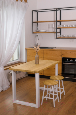 Табурет Stal-Massiv SMH-45NW (дуб натуральный/белый)