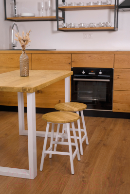 Табурет Stal-Massiv SMH-45NW (дуб натуральный/белый)