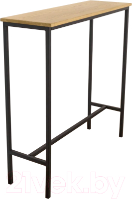 Барный стол Stal-Massiv SMT-108ND (дуб натуральный/черный) - фото