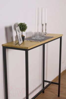 Барный стол Stal-Massiv SMT-108ND (дуб натуральный/черный)