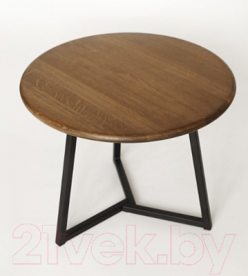 Журнальный столик Stal-Massiv 54x42.5 / SMT-54DD (дуб мореный/черный)