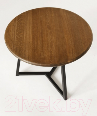 Журнальный столик Stal-Massiv 54x42.5 / SMT-54DD (дуб мореный/черный)