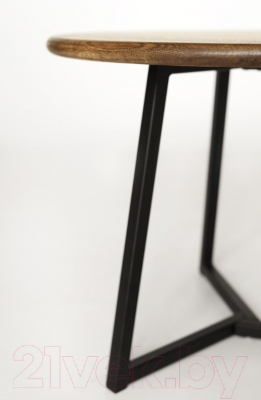 Журнальный столик Stal-Massiv 54x42.5 / SMT-54DD (дуб мореный/черный)