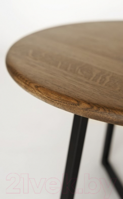 Журнальный столик Stal-Massiv 54x42.5 / SMT-54DD (дуб мореный/черный)