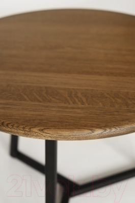 Журнальный столик Stal-Massiv 54x42.5 / SMT-54DD (дуб мореный/черный)