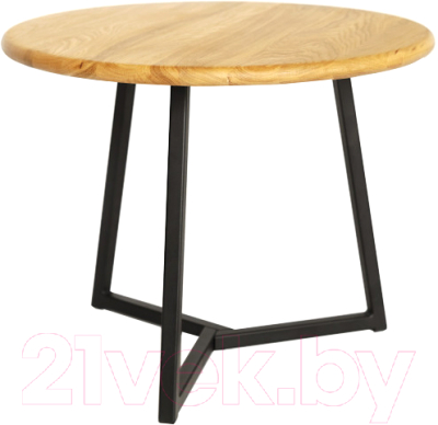 Журнальный столик Stal-Massiv 54x42.5 / SMT-54ND (дуб натуральный/черный) - фото