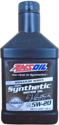 Моторное масло Amsoil Signature Series Synthetic Motor Oil 5W20 / ALMQT - фото