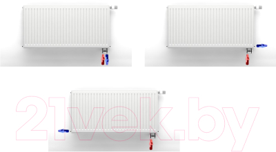 Радиатор стальной Ruterm Панельный 22 500x700 VK 1.2 (нижнее подключение)