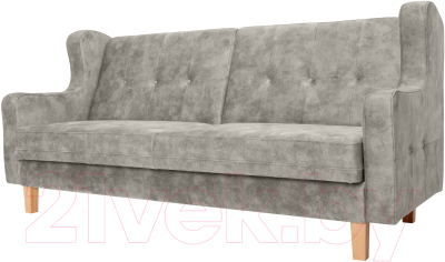 Диван KRONES Тесей мод.2 (велюр серый) - фото