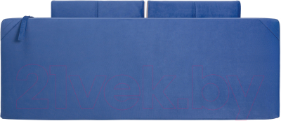 Диван KRONES Атлант мод.3 (велюр синий/кремовый серый)