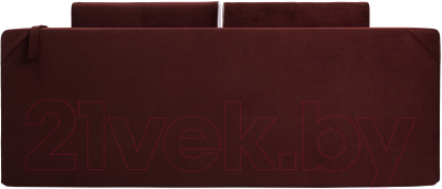 Диван KRONES Атлант мод.3 (велюр вишневый/молочно-кремовый)