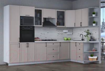 Готовая кухня Интерлиния Тренд 1.68x3.2 ВТ правая