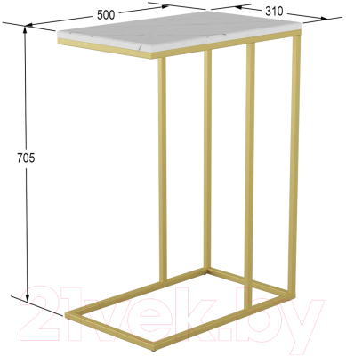 Приставной столик Мебелик Агами Голд