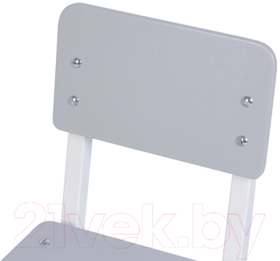 Стул детский Polini Kids City / 0002604.55 (S, белый/серый)