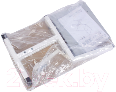 Стул детский Polini Kids City / 0002604.55 (S, белый/серый)