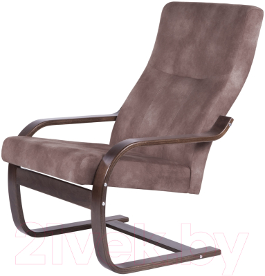 Кресло мягкое Мебелик Кристалл (орех/орех) - фото