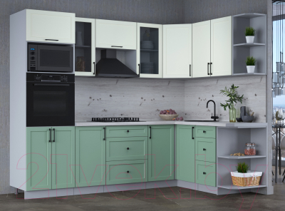 Готовая кухня Интерлиния Тренд 1.68x2.6 ВТ правая