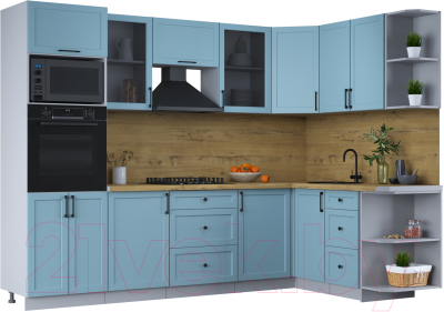 Готовая кухня Интерлиния Тренд 1.68x2.8 ВТ правая - фото