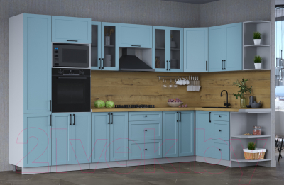 Готовая кухня Интерлиния Тренд 1.68x3.4 ВТ правая