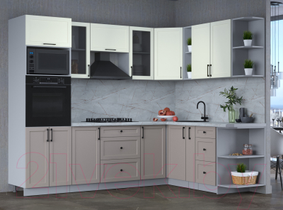 Готовая кухня Интерлиния Тренд 1.88x2.6 ВТ правая