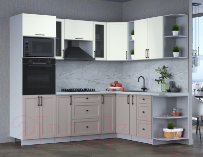 Готовая кухня Интерлиния Тренд 1.88x2.4 ВТ правая