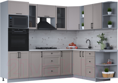 Готовая кухня Интерлиния Тренд 1.88x2.6 ВТ правая - фото