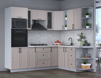 Готовая кухня Интерлиния Тренд 1.88x2.4 ВТ правая