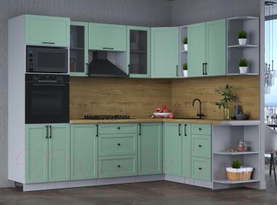 Готовая кухня Интерлиния Тренд 1.88x2.6 ВТ правая