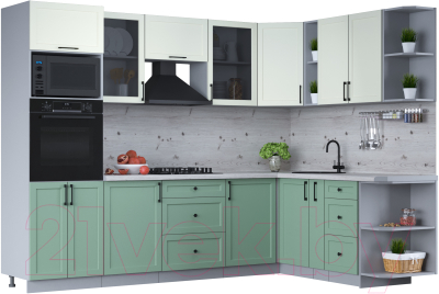 Готовая кухня Интерлиния Тренд 1.88x2.8 ВТ правая - фото