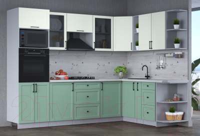 Готовая кухня Интерлиния Тренд 1.88x2.8 ВТ правая