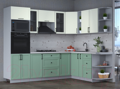 Готовая кухня Интерлиния Тренд 1.88x2.6 ВТ правая