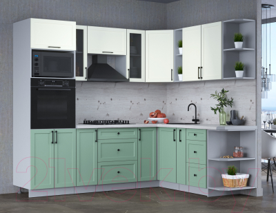 Готовая кухня Интерлиния Тренд 1.88x2.4 ВТ правая