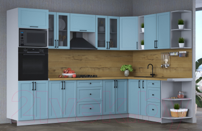 Готовая кухня Интерлиния Тренд 1.88x3.0 ВТ правая