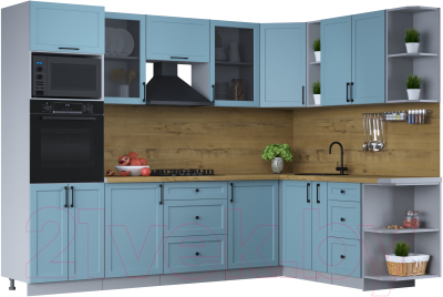 Готовая кухня Интерлиния Тренд 1.88x2.8 ВТ правая - фото