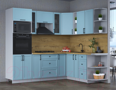 Готовая кухня Интерлиния Тренд 1.88x2.4 ВТ правая