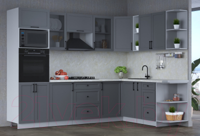 Готовая кухня Интерлиния Тренд 1.88x2.8 ВТ правая