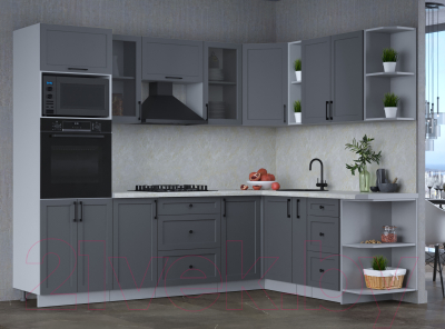 Готовая кухня Интерлиния Тренд 1.88x2.6 ВТ правая